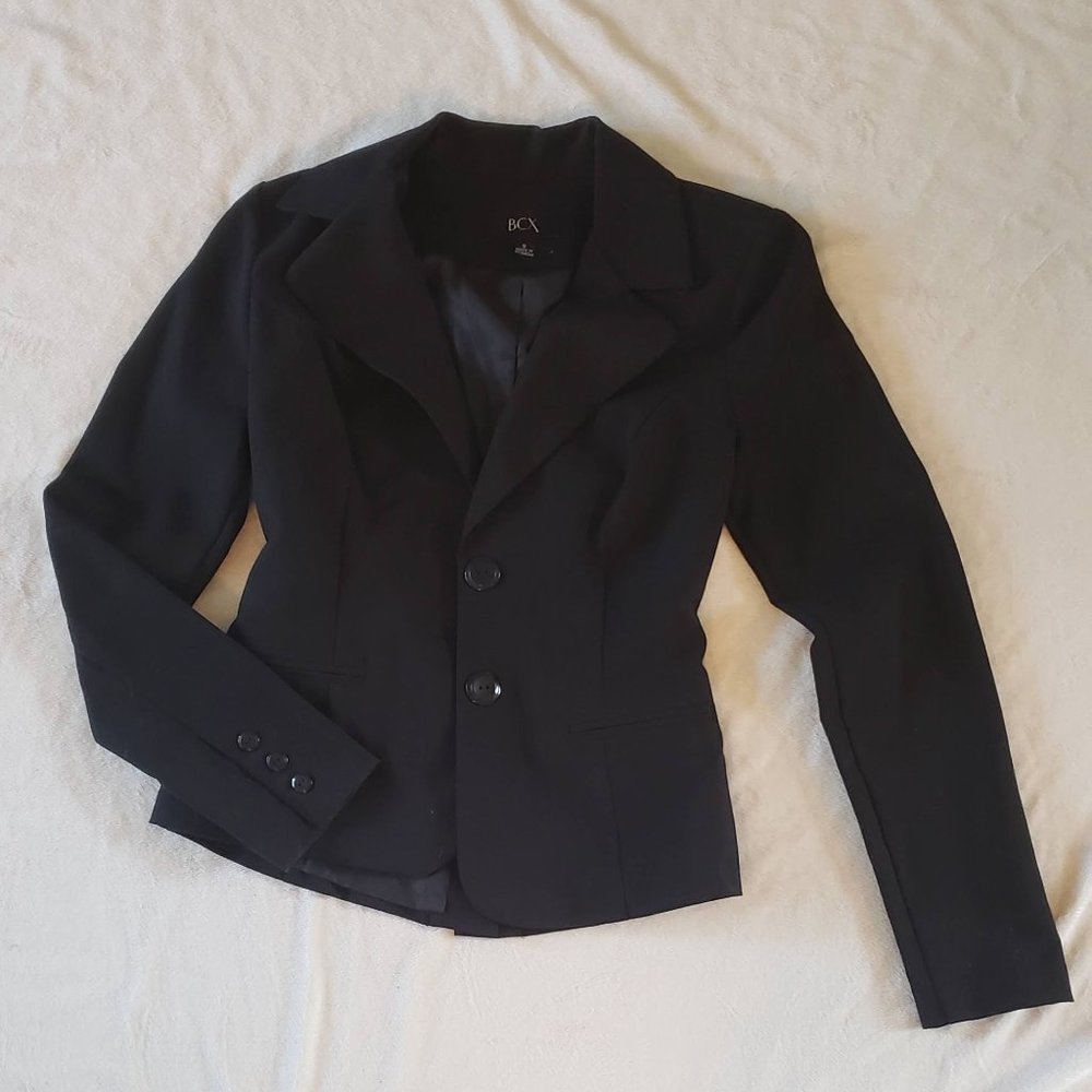 Women's Small Black Button Blazer